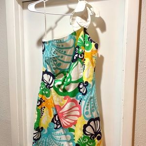 Lily Pulitzer Floral One-shoulder Dress